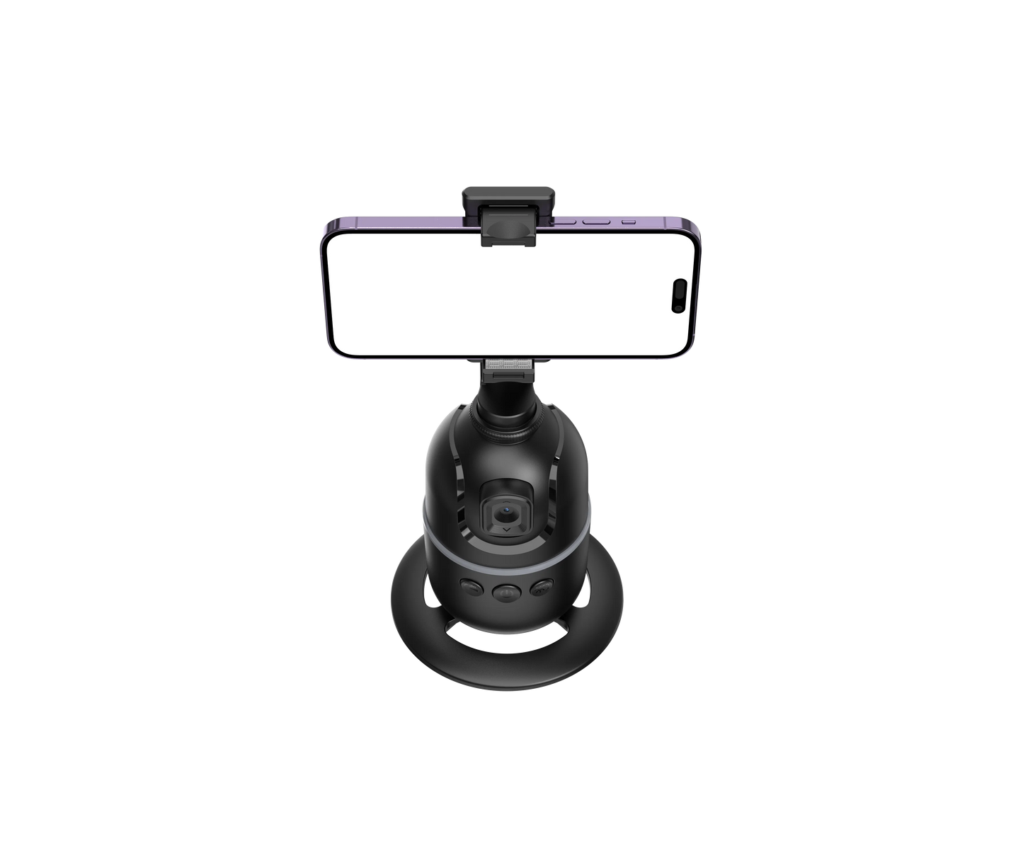 Gimbal com suporte para smartphone, ideal para gravações de vídeos e transmissões ao vivo com estabilidade e qualidade.
