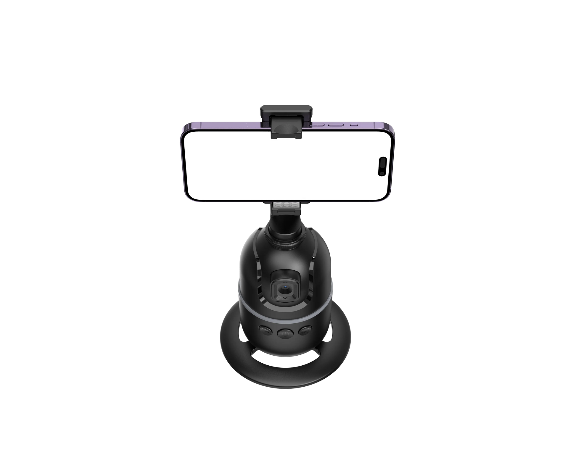 Gimbal com suporte para smartphone, ideal para gravações de vídeos e transmissões ao vivo com estabilidade e qualidade.