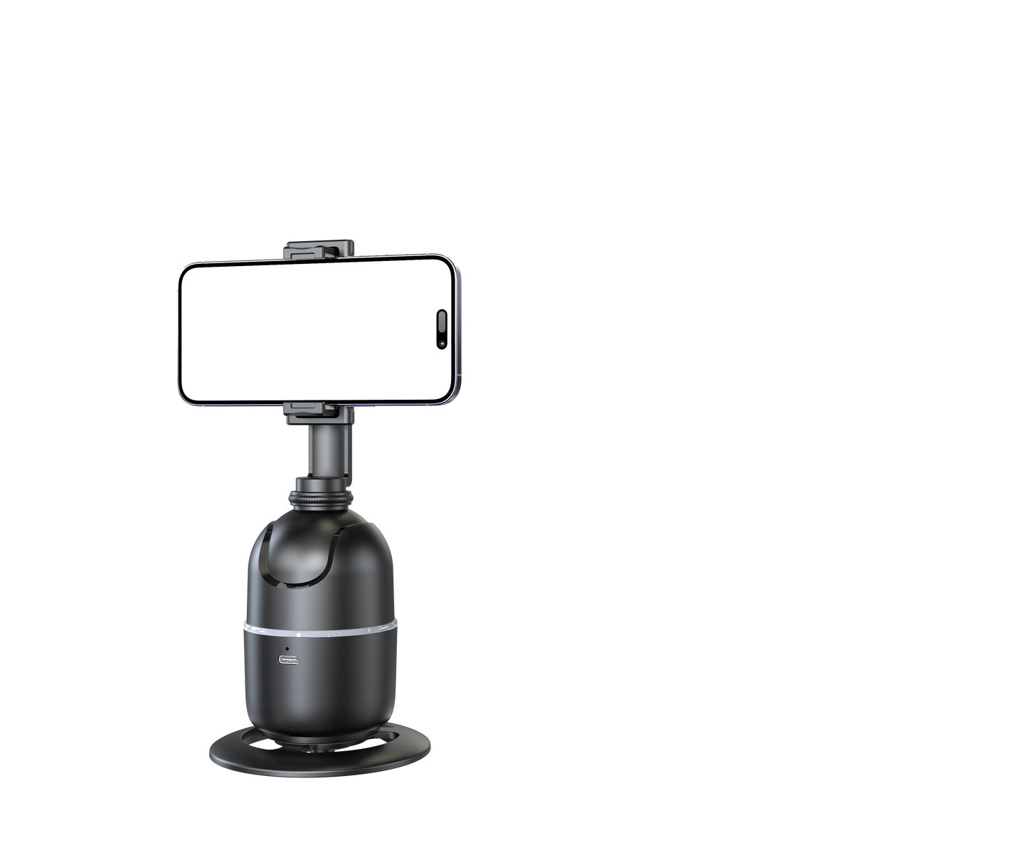 Estabilizador de celular com suporte para gravações de vídeos e fotos, ideal para vlogs e transmissões ao vivo com smartphone.